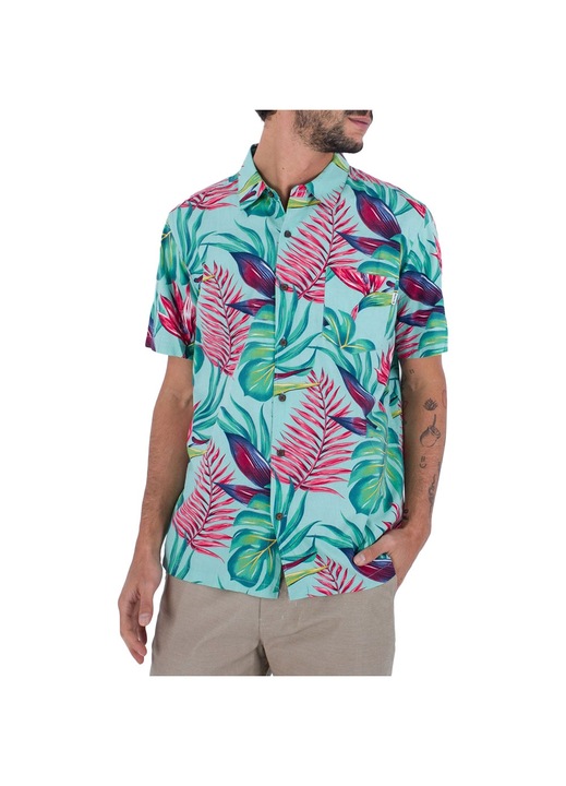 Camasa barbati bumbac HURLEY model TROPICAL multicolor, L INTL