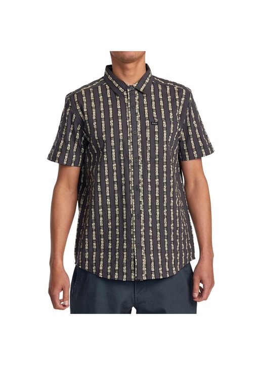 Camasa barbati, RVCA, Bumbac, Negru, Negru, XL