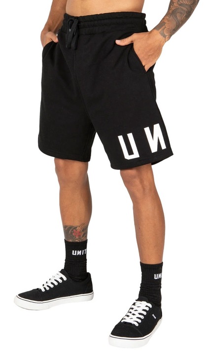 Pantaloni scurti barbati, Unit, Bumbac/Poliester, Negru, Negru