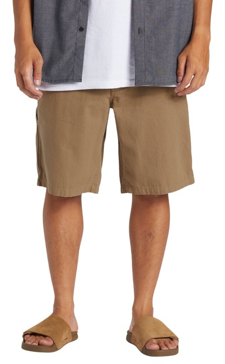 Pantaloni barbati Quiksilver Carpenter Baggy, maro, bumbac