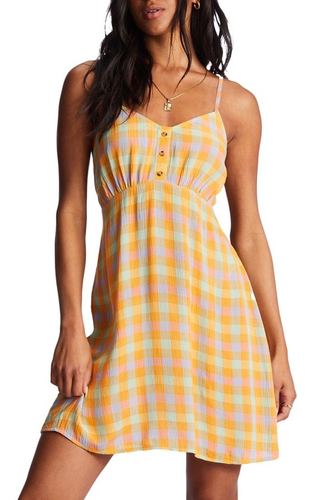 Rochie dama, Billabong, Viscoza, Multicolor, Multicolor, L