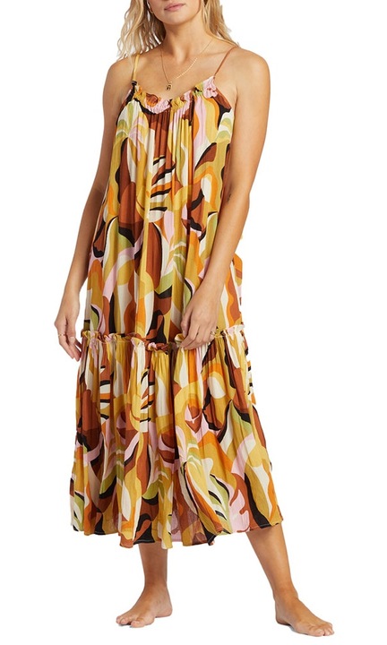 Rochie multicolora din viscoza, Multicolor