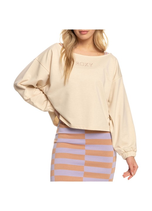Bluza dama, ROXY, Poliester, Bej, Bej