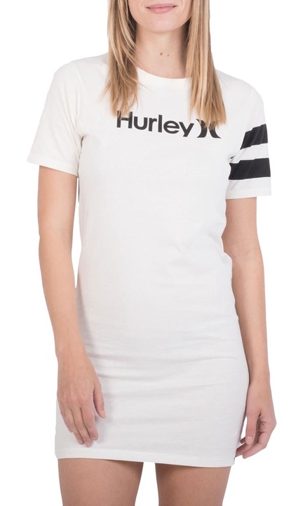 Rochie dama, Hurley, Bumbac organic, Alb, Alb, S