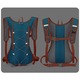 Rucsac sport, ciclism, drumetie, model AG71, sistem prindere casca, albastru deschis