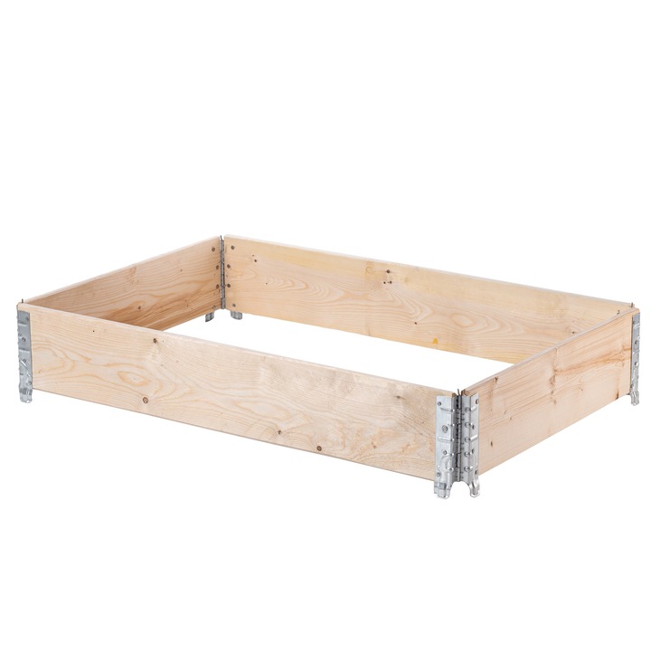 Strat ridicat de gradina KADAX, Lemn, 120x80cm