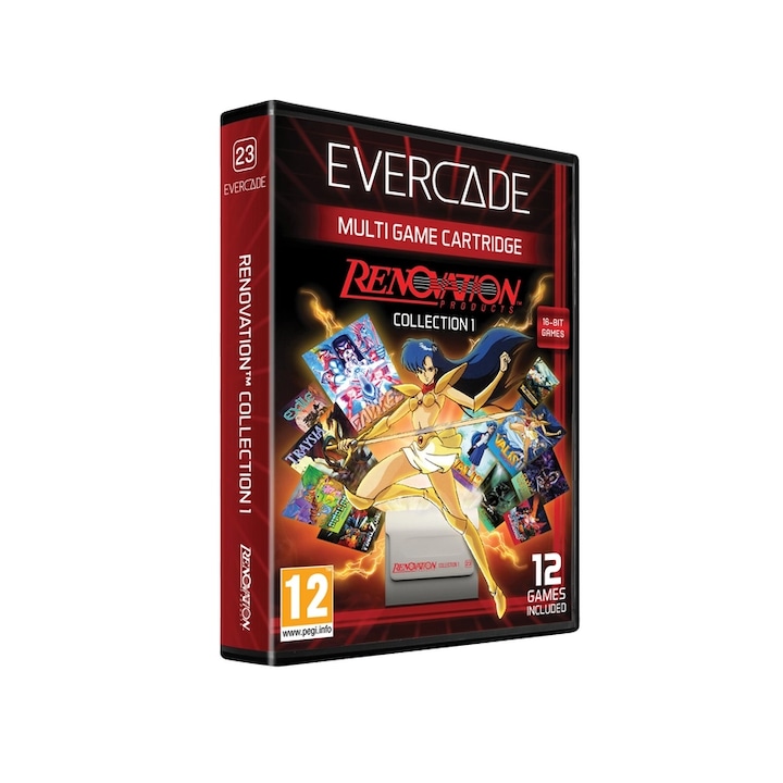 Evercade #23, Játékszoftver csomag, Renovation Collection 1, 12in1, Retro, Multi Game