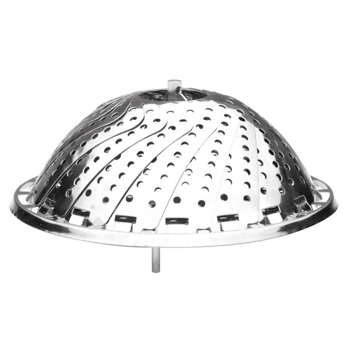 Cos gatire aburi extensibil Ibili, otel inoxidabil, 16/24 cm, argintiu