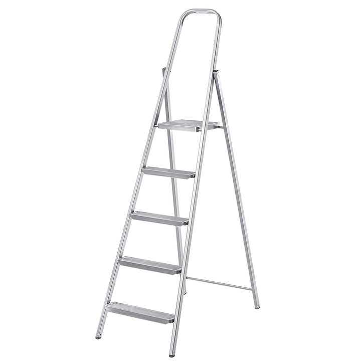 KADAX Servey munkalétra, 5 lépcsős, csúszásmentes, összecsukható, 170 cm