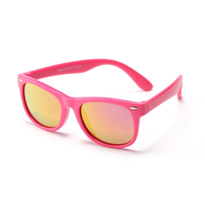 Детски слънчеви очила 3-8 години, UV защита, Polarized, Skyddar Kido D802 - Розови