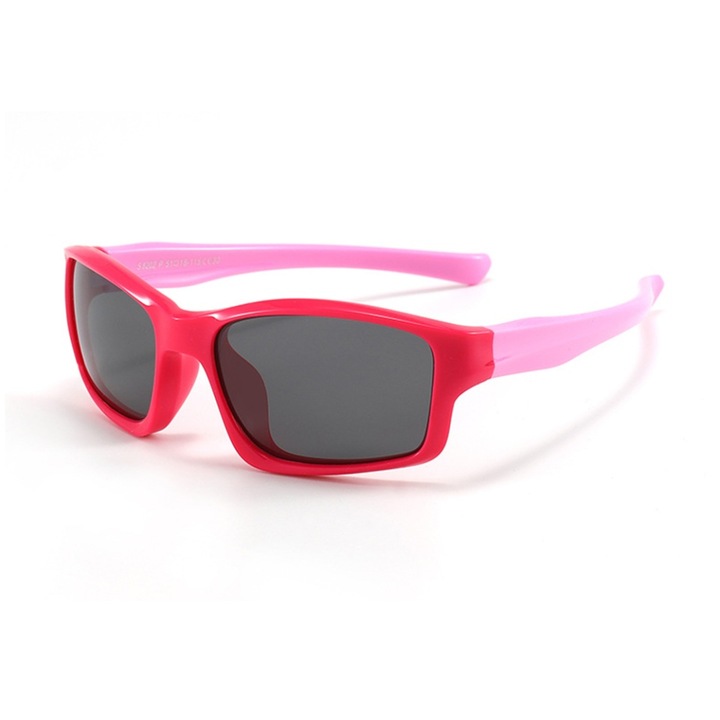 Детски слънчеви очила 3-8 години, UV защита, Polarized, Skyddar Kido - Розови, червени