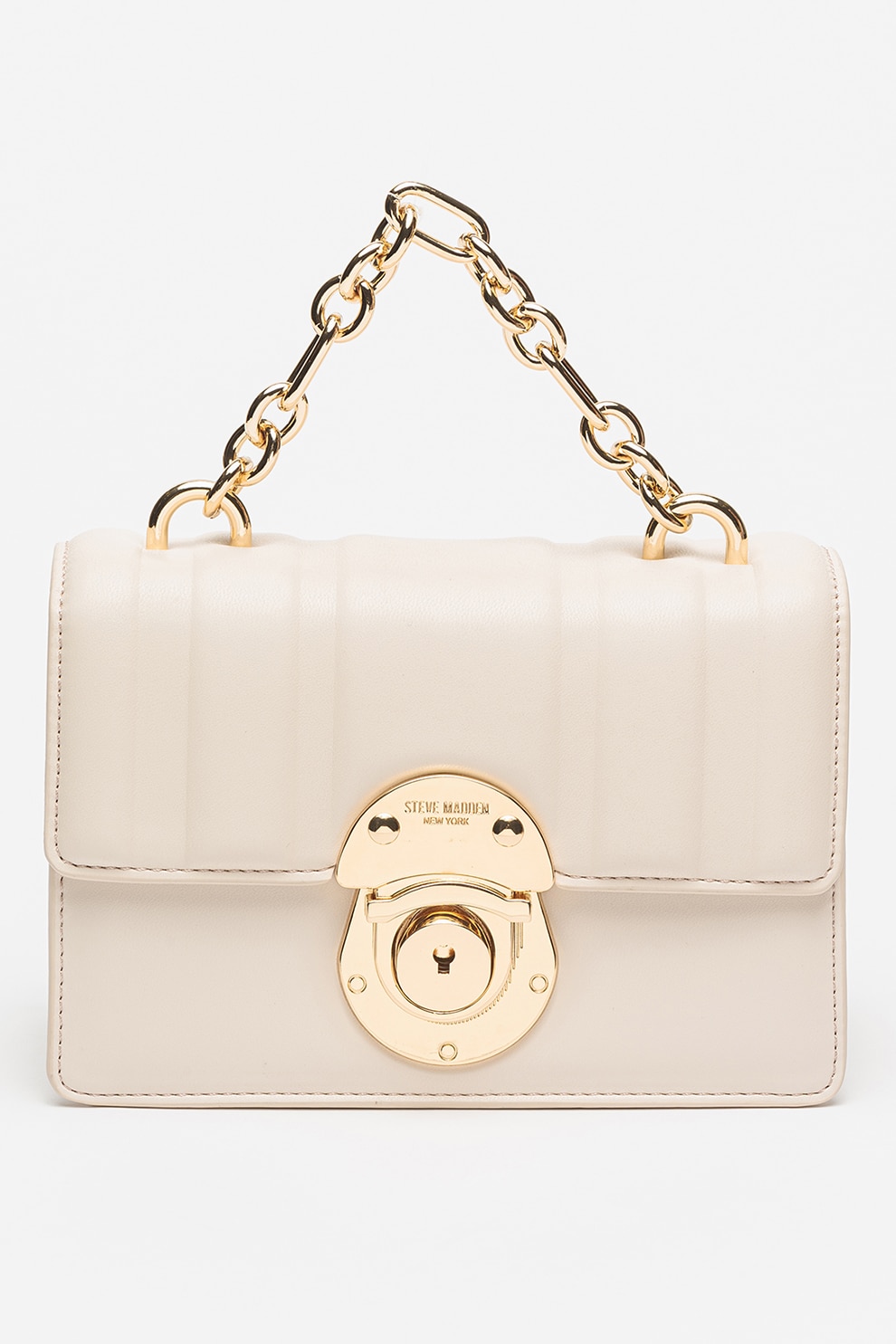 Steve Madden, Geanta crossbody de piele ecologica Fable, Crem
