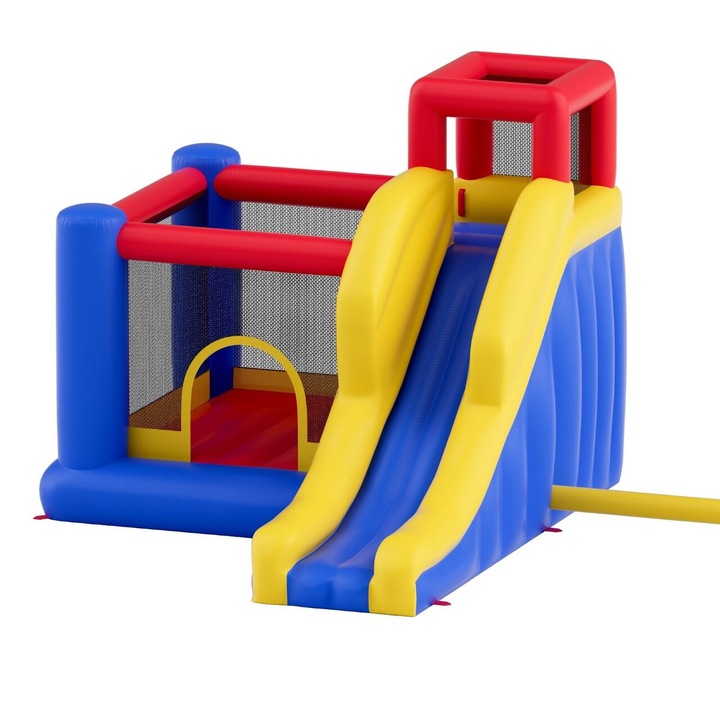 Надуваем замък с батут, духалка, 3400x2600x2300 mm, max 140 kg