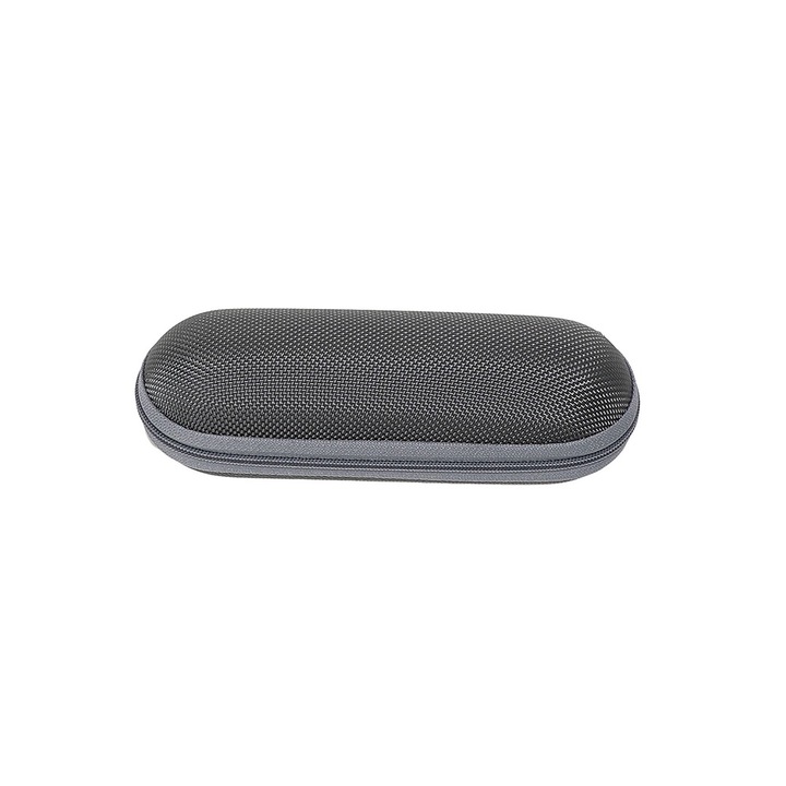 Toc ochelari Techsuit Glasses Case (ETOV3) with Zipper Eco Leather 160 x 48 x 45mm Gray