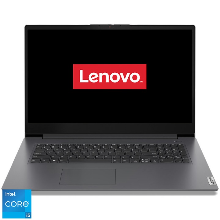 Lenovo V17 G4 IRU 17,3" FullHD laptop, Intel® Core™ i5-1335U, 16GB, 512GB SSD, Intel® Iris® Xe Graphics, FreeDOS, Magyar billentyűzet, Szürke