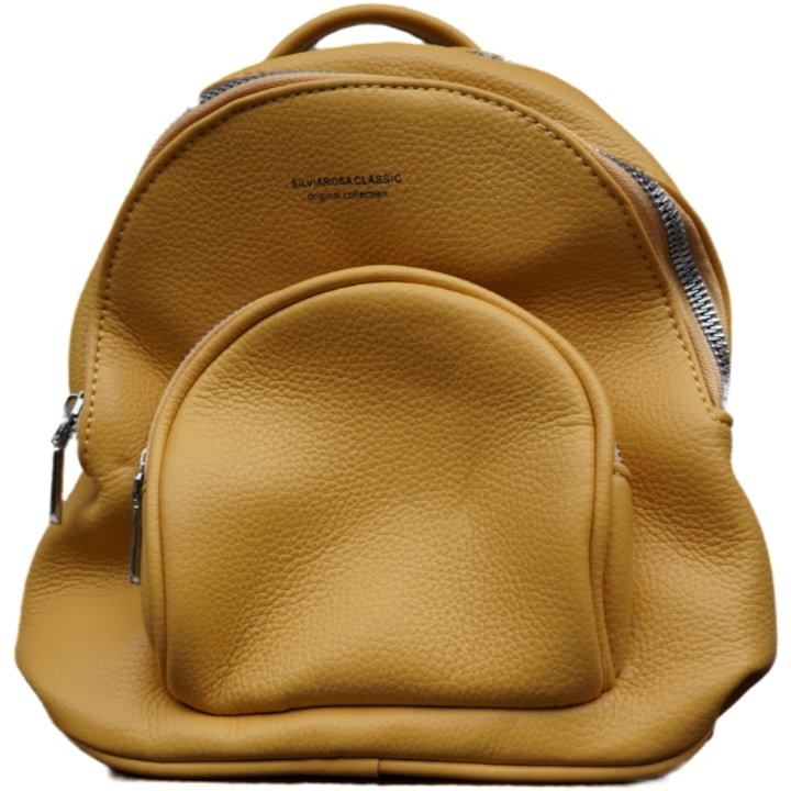 Női mini hátizsák, sárga színű