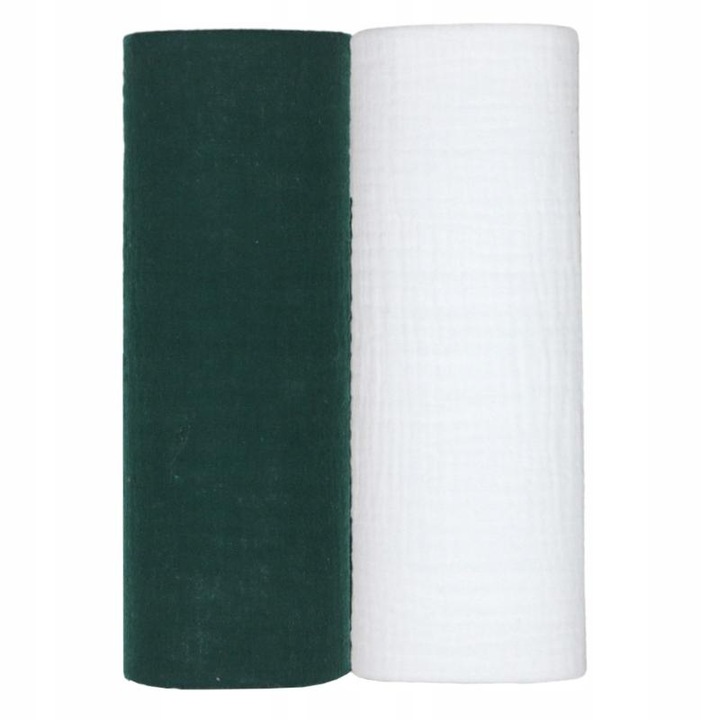 Scutece, Ega Kids, Muslin, Absorbtia Extraordinara, Multifunctionalitate, Respirabilitate, 60 X 80 Cm, Verde Si Alb, Set De 2 Bucati