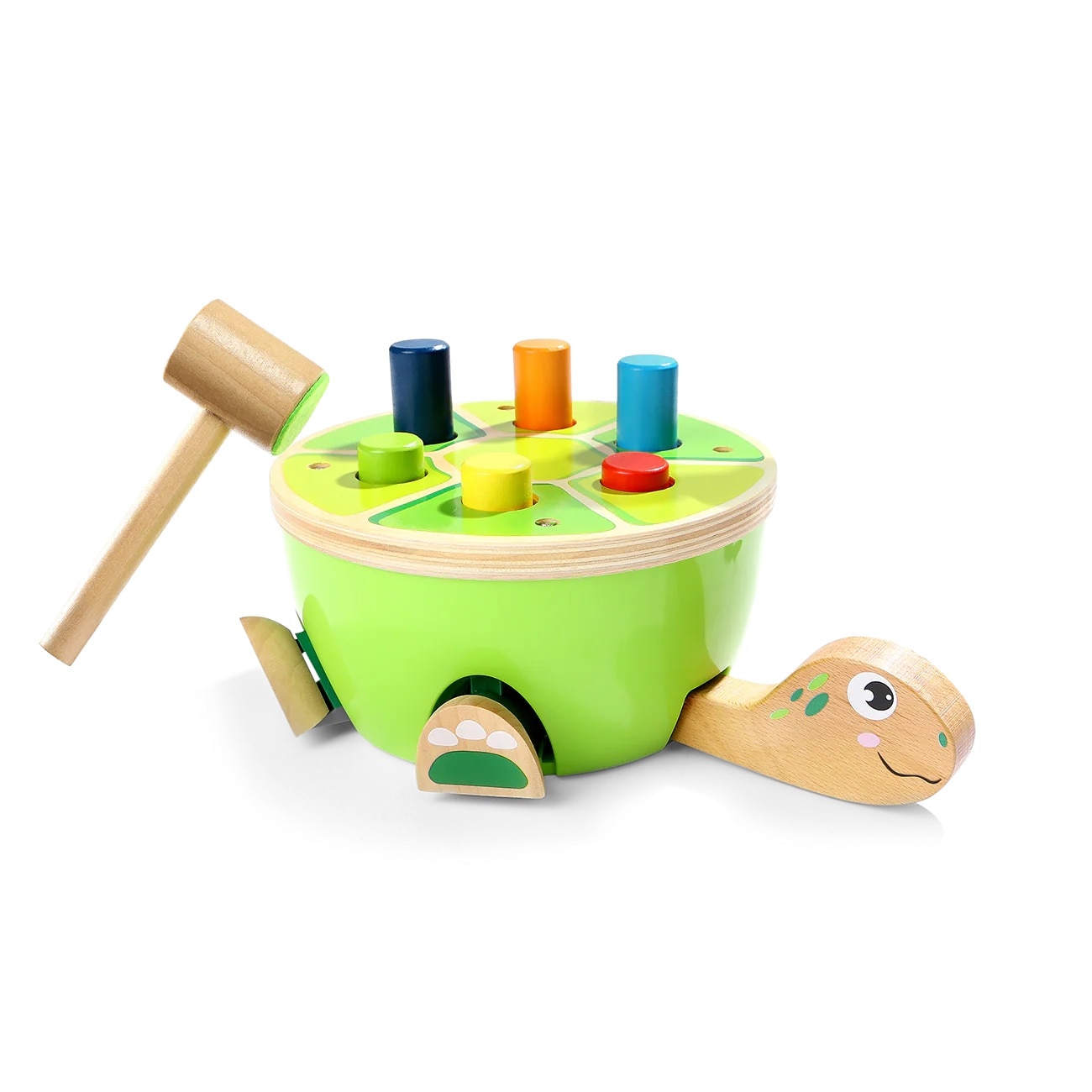 Jucarie educativa din lemn, Topbright Hammer Turtle