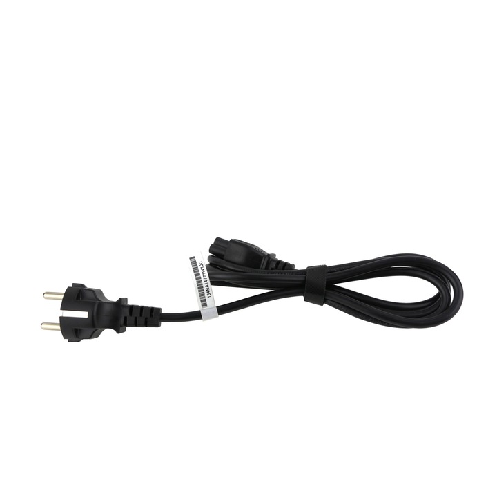 Laptop tápkábel, fekete, 1,5 m