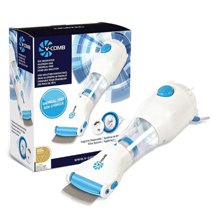 Elektromos bolhafésű, V-COMB, fehér