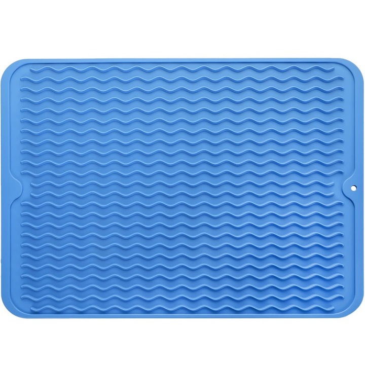 Edényszárító szőnyeg, ZLR, Szilikon, Kék