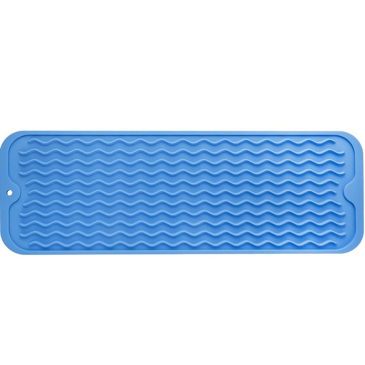 Edényszárító szőnyeg, ZLR, Szilikon, Kék