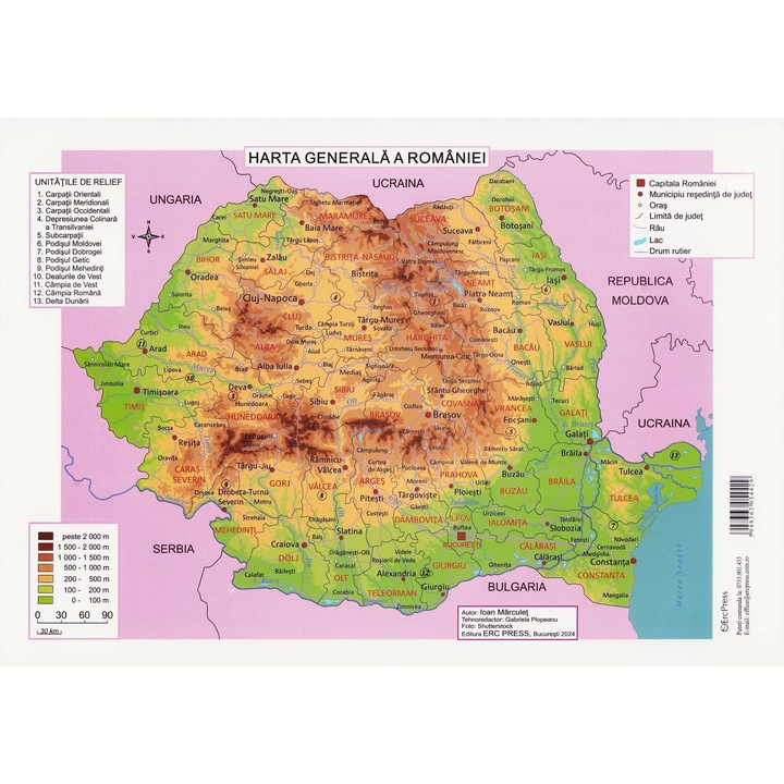 Plansa. Harta Generala A Romaniei