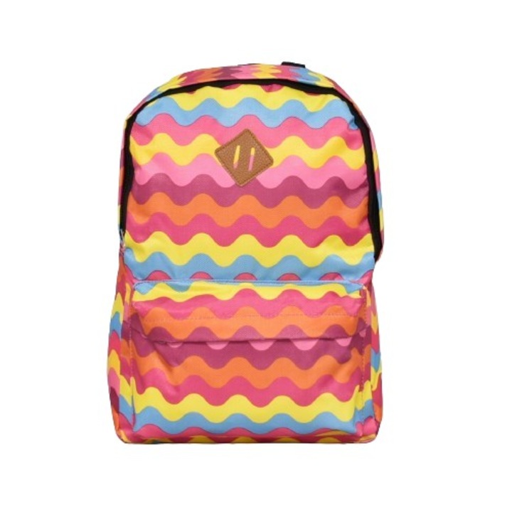 Iskolai hátizsák 22242-1, 28/40/13 cm, Többszínű