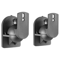 Suporti sateliti audio de perete, Nexio, set 2 bucati, unghi reglabil, capacitate sustinere 3.5KG, Negru