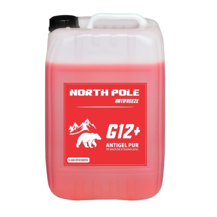 Антифриз червен North Pole G12+ 20L - всички сезони (до -30° Целзий), Концентриран