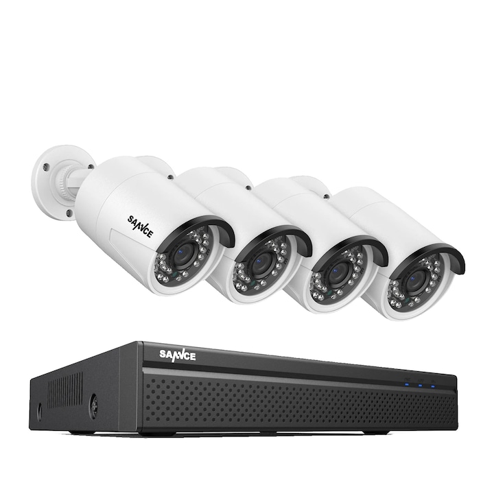 Kit Supraveghere, 8CH, 4Pcs, 5MP, 4T, Deep Blue