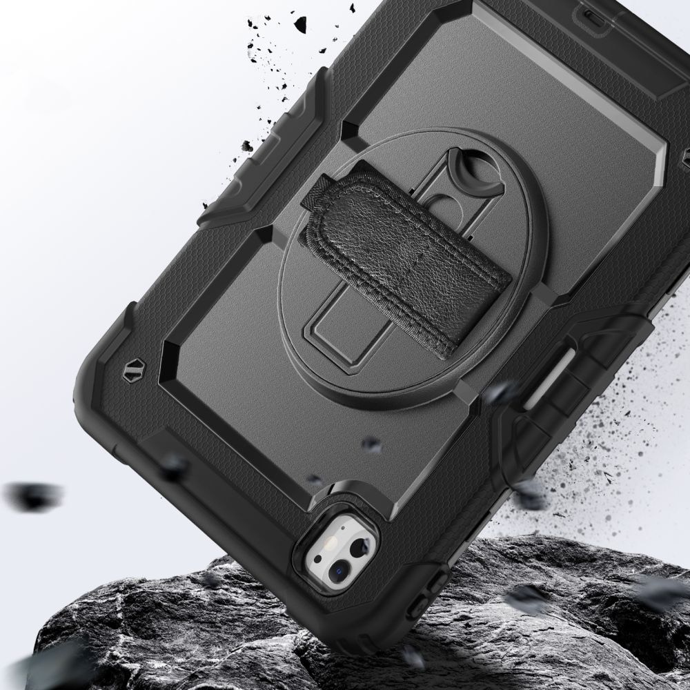 Husa tableta, TECH-PROTECT Solid360, pentru iPad Pro 11 5/2024, rezistenta la socuri, cu stand, negru