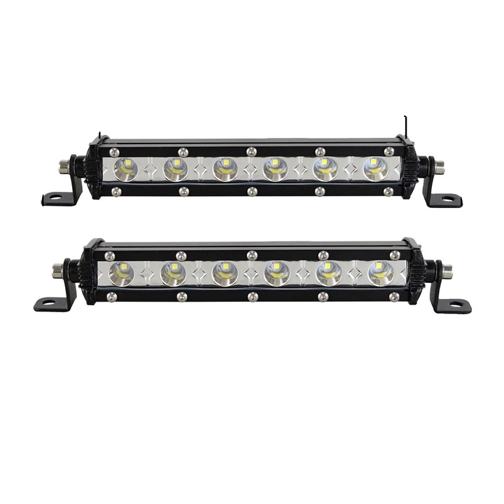 2 db Off-Road LED sáv készlet, 7 hüvelykes, Spot, 6000K, alumínium, -40-85°C