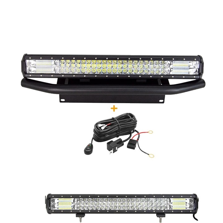 Set 2 proiectoare LED, 23in 324W, cu kit instalare, multicolor, 23inch