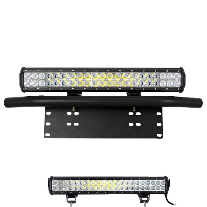 Set 2 proiectoare LED, 20inch 126W, fara cablaj, montaj inclus, multicolor