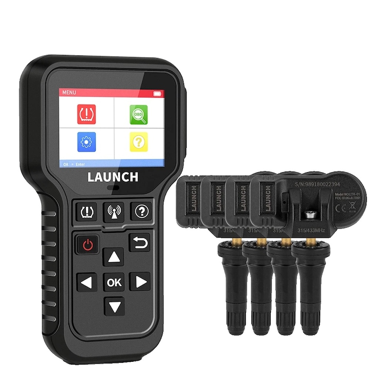 Senzor TPMS, clonare ID, programabil, frecvente 315MHz/433MHz, durata baterie 4-6 ani, multicolor, Tip 4