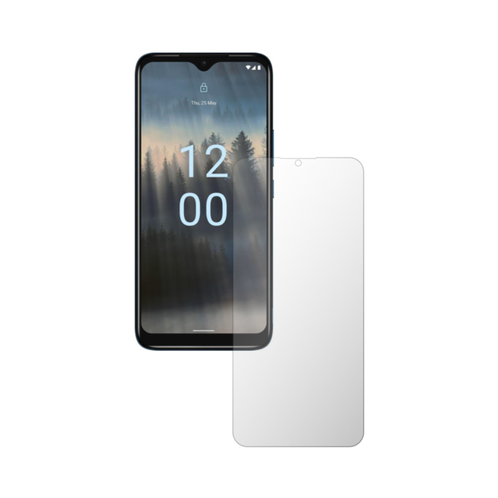 Комплект от 2X iSkinz протектор за екран за Nokia C12 - подходящ за калъф, невидим Skinz HD, ултра-прозрачен силикон с пълно покритие, залепващ и гъвкав