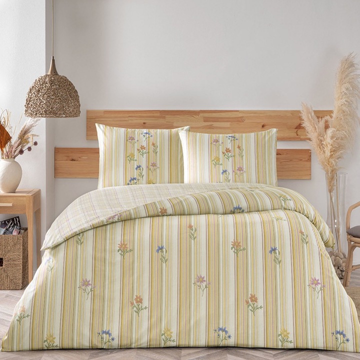 Dupla ágynemű, 100% ranforce pamut, 240x260 cm, 4 db, TAC, Carlise