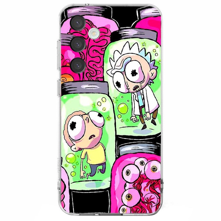Husa compatibila cu Samsung Galaxy S23 Plus, Viceversa, model Clones Rick and Morty, Silicon, TPU