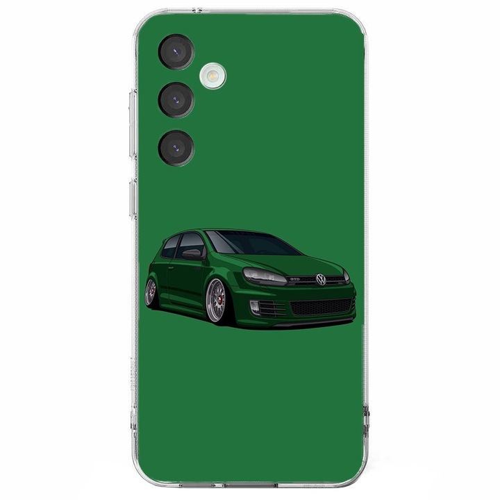 Кейс съвместим с Samsung Galaxy A55 5G, Viceversa, Golf MK6 Volkswagen Low Rider модел, Силикон, TPU