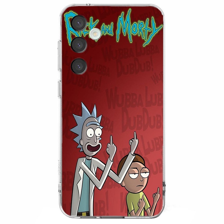 Husa compatibila cu Samsung Galaxy S23, Viceversa, model Hello Rick and Morty, Silicon, TPU