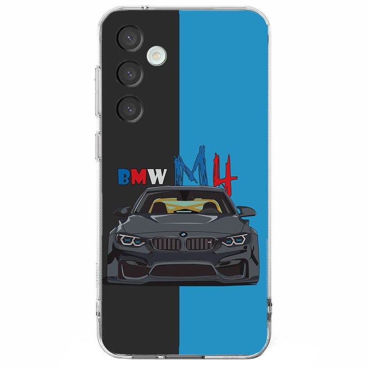 Кейс съвместим с Samsung Galaxy A55 5G, Обратно, BMW M4 модел, Силикон, TPU