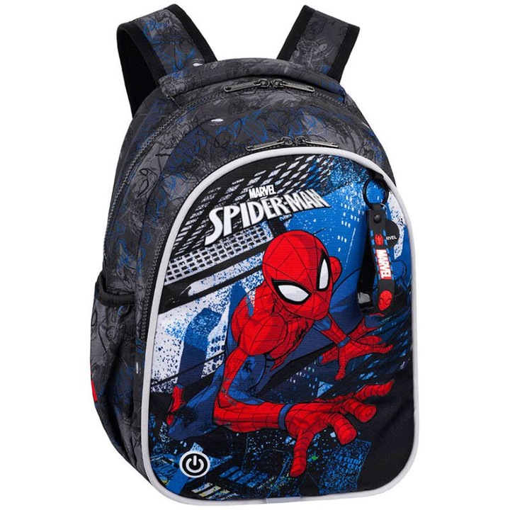 CoolPack iskolatáska hátizsák LED világítással - Spiderman
