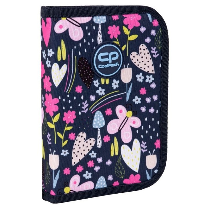 Ученически несесер CoolPack Clipper In The Garden, 20.5 x 13.5 x 4 cm, Многоцветен