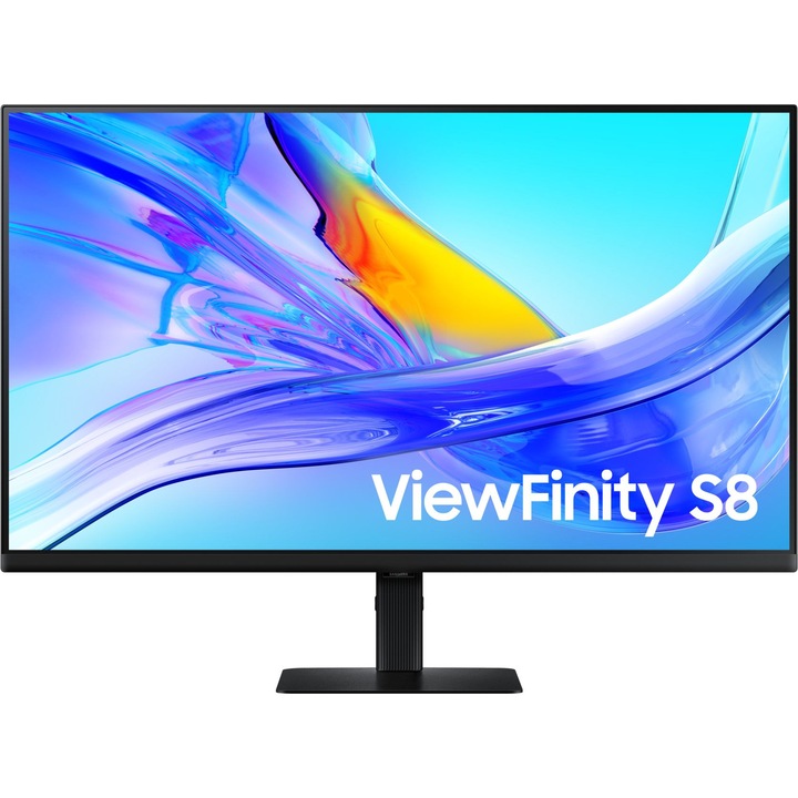 Monitor 32 hüvelykes Samsung ViewFinity S8 S80UD, VA, 3840 x 2160 4K, 3 x USB 3.0, 1 x HDMI 2.0, Ethernet (RJ-45), 1 x DisplayPort 1.2, 1 x audiokimenet