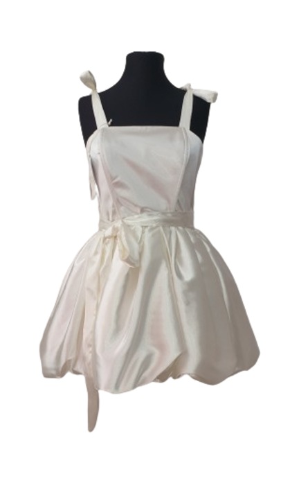 Rochie satin Ecru, L-XL