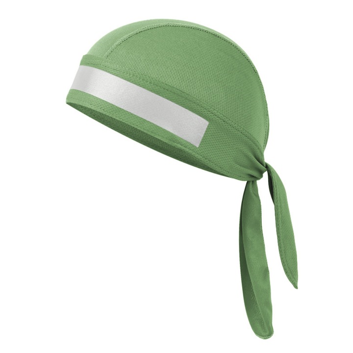 Спортна шапка BEIUEN, бандана със светлоотразителна лента, абсорбираща потта, UV защита, зелена