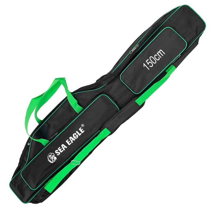 Husa transport Lansete / Vergi cu 3 compartimente + 2 buzunare, Lungime 150 cm, model 0601-150