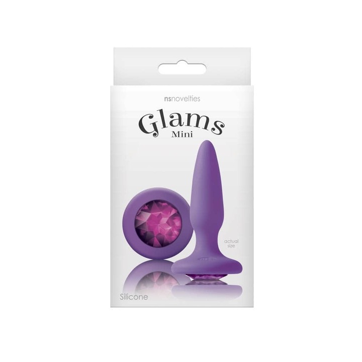 Dop anal NS Toys Glams, Mov, 6-10 cm