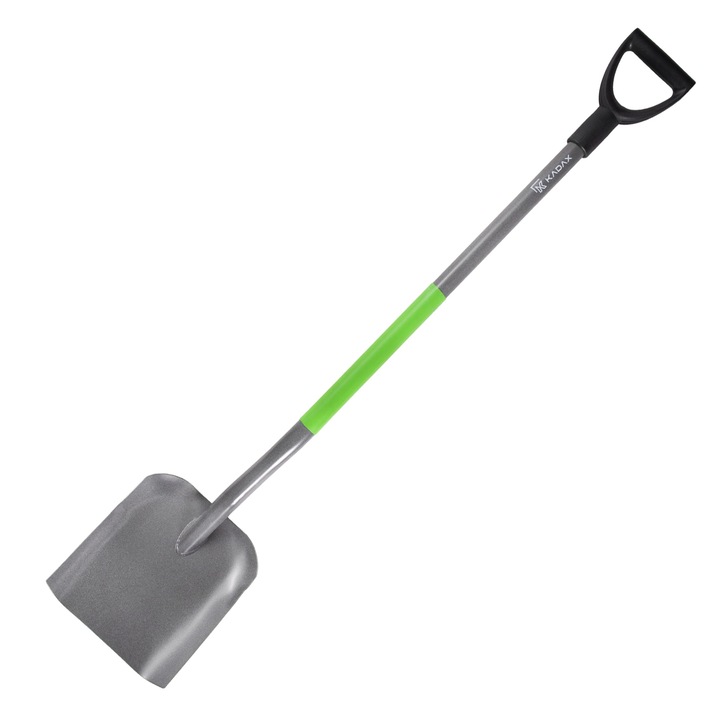 KADAX kerti lapát, metál, 125cm, szürke, 24x30cm